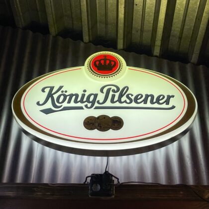 Bier Leuchtreklame König Pilsener