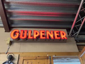 Bier Leuchtreklame Gulpener