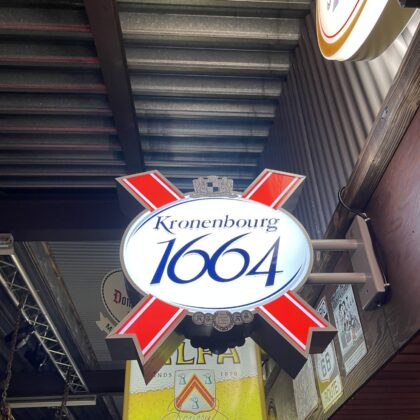 Bier Leuchtreklame Kronenbourg 1664