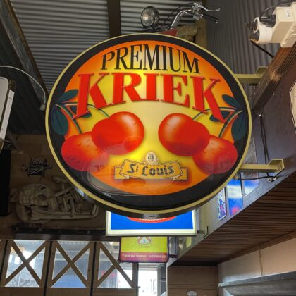 Bier Leuchtreklame Kriek