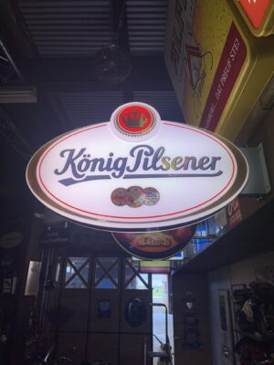 Bier Leuchtreklame König Pilsener