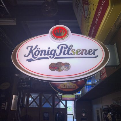 Bier Leuchtreklame König Pilsener
