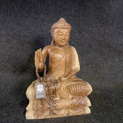 Teakholz Buddha 1
