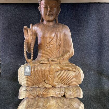 Teakholz Buddha 2