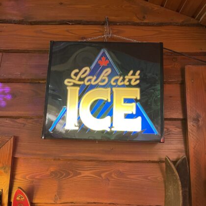 Bier Leuchtreklame Labatt's Ice