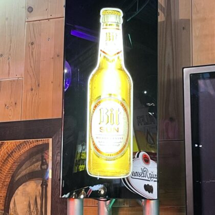 Bier Leuchtreklame Bittburger Sun